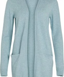 Vila Dames Vest - Lichtblauw - Maat XXL