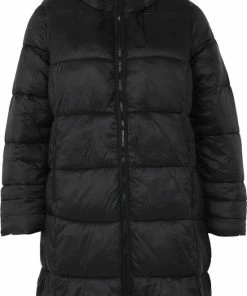 Paprika Lange, Effen Donsjas Met Kap -Exporteren dameskleding winkel 550x834 4