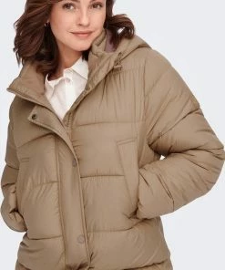 Only Jas Onlcammie X- Long Quilted Coat Otw 15267338 Tigers Eye Dames Maat - M -Exporteren dameskleding winkel 550x838 1
